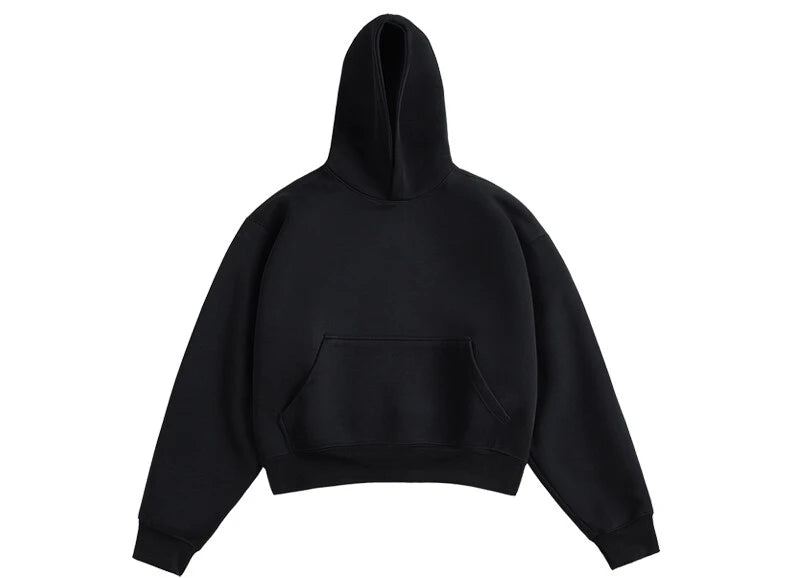LAPPSTER Men Women Cleanfit Y2k Short Hooded Hoodies Korean Fashions 2000s Sweatshirts Tracksuit Grey Harajuku Big Pocket Hoodie