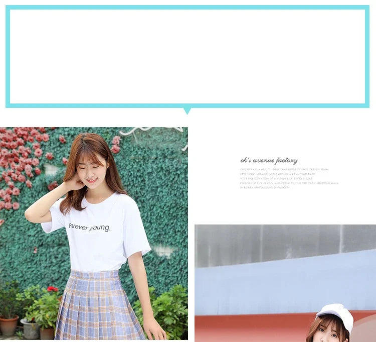 HELIAR Women Plaid Sweet Pleated Skirts Preppy Style A-line High Waist Mini Skirts Harajuku Slim Sexy Skirts Summer Spring