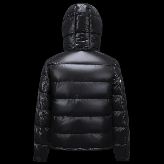 TRAF New Men's Winter Black Fashion Cold Warm Jacket Padded Thickened 90% White Duck Down Solid Color Fashion Leisure Jacket