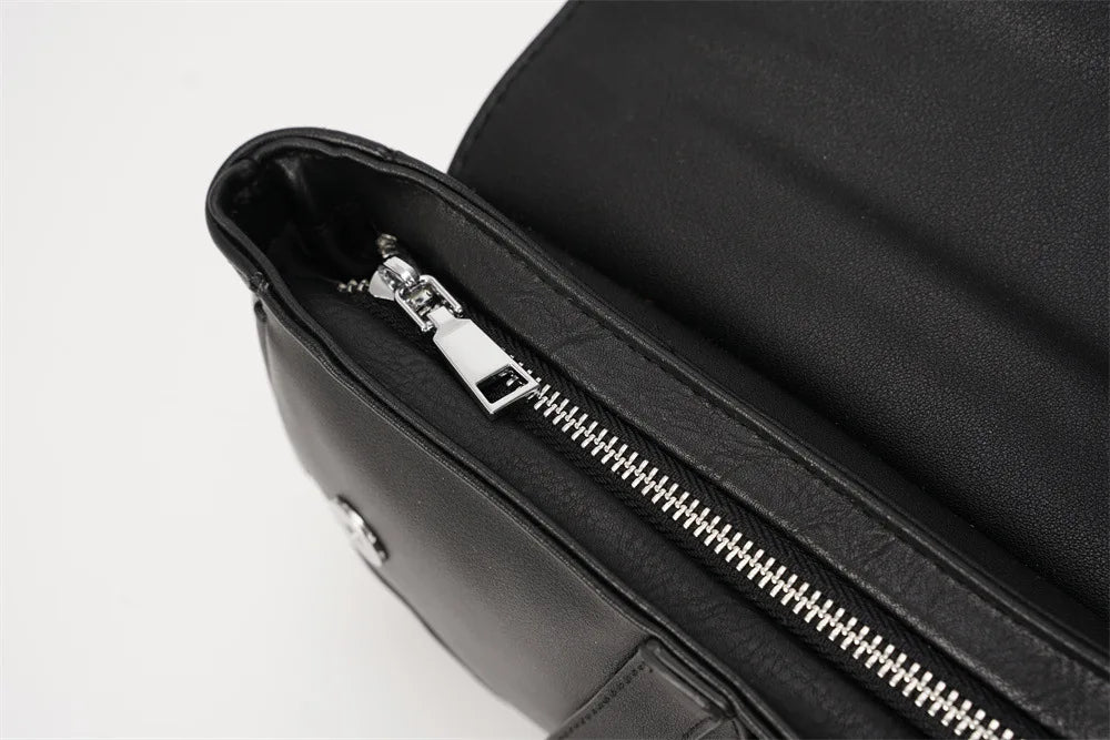 GUMST Men Shoulder Bag Gun shape Casual Brown Men Bag Leather Men's Messenger Bag