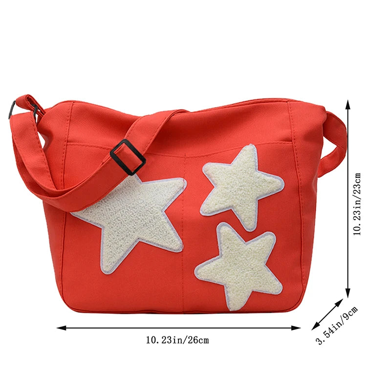 Men and women's commuting bags - simple, niche, retro, girlish cross-body bag made of canvas fabric