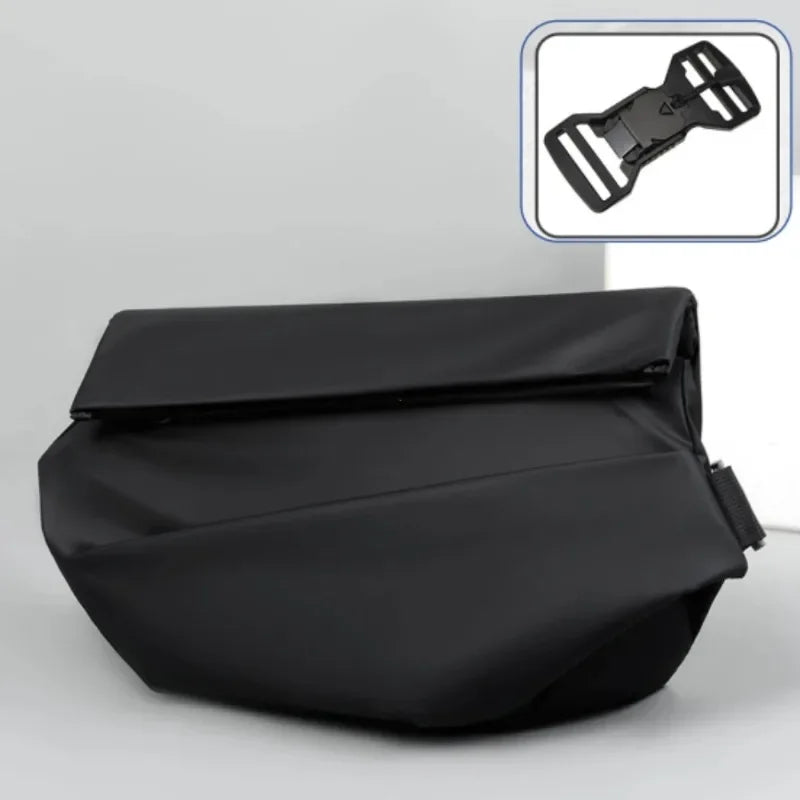 Premium Waterproof Magnetic Buckle Crossbody Bag Personality Fashion Men Messenger Bag Black Minimalist Shoulder Bags Men Bag