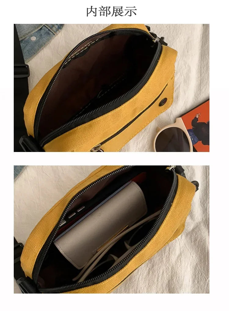 Bags for Women 2022 Women Pure Color Casual Tote Outdoor Bag Canvas Handbag Zipper Shoulder Bag Luxury Bag Bolsas Femininas