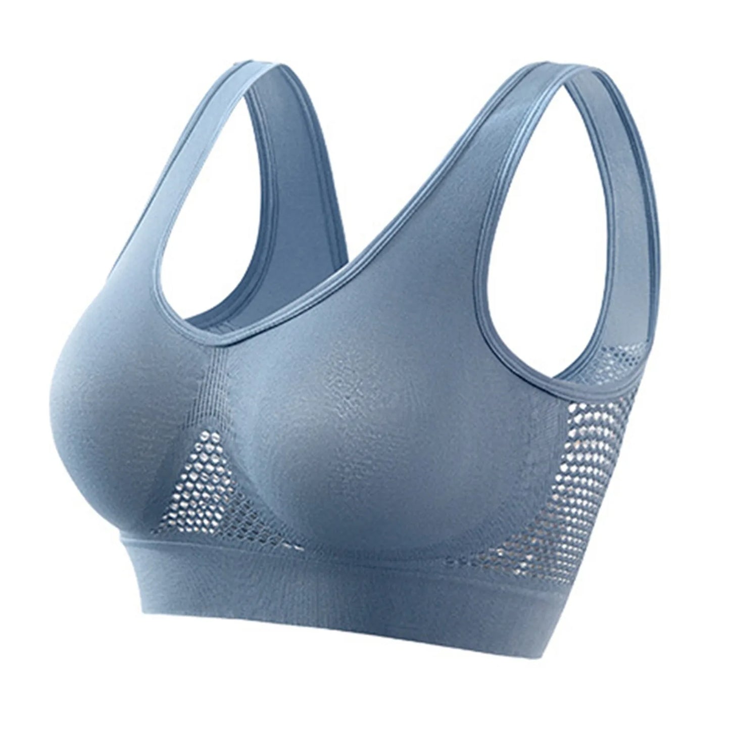 Women Large Size Bra Vest Daily Casual Running Fitness Yoga Beauty Tank Top Sports Vest Without Steel Rims Comfy Breathable Bra
