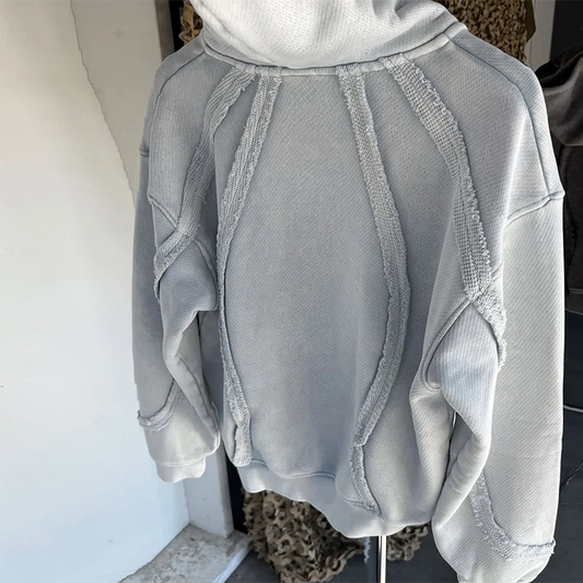 Y2K Harajuku Retro Hoodie Fashion Trend Striped Splicing Custom Zipper Hoodie Gothic Men Women High End Casual Streetwear Top