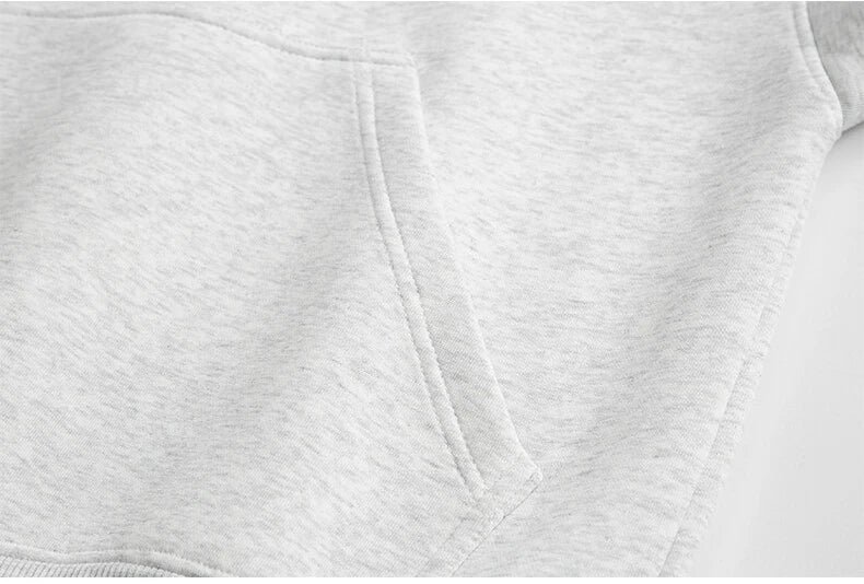 LAPPSTER Men Women Cleanfit Y2k Short Hooded Hoodies Korean Fashions 2000s Sweatshirts Tracksuit Grey Harajuku Big Pocket Hoodie