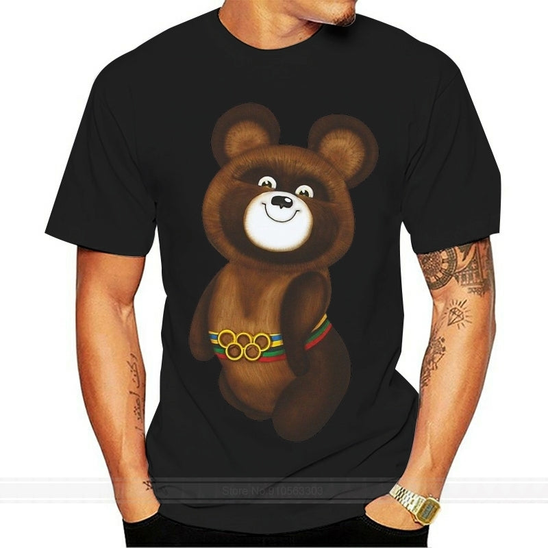 t-shirt man fashion brand tees bear of ussr tshirt men t-shirt tops male top tees drop shipping