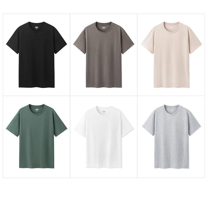 Semir Short Sleeve T-Shirt Men 2024 Summer New Simple Solid Colour Top Slim Pullover Summer Clothing T Shirt