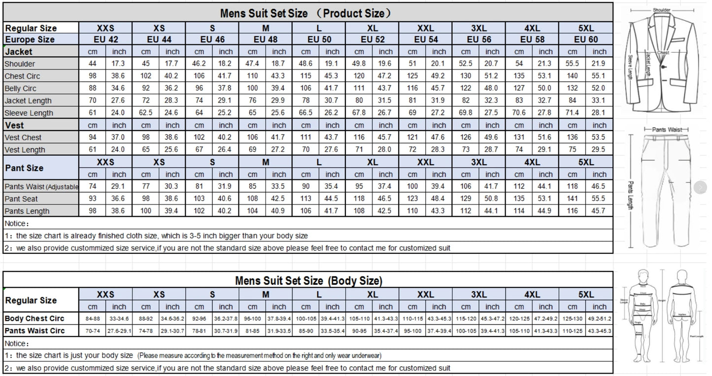 Vintage Men's Suit 2 Pieces Business Formal Casual Double Breasted Slim Fit Suits Party Wedding Dress Costume Male Suit