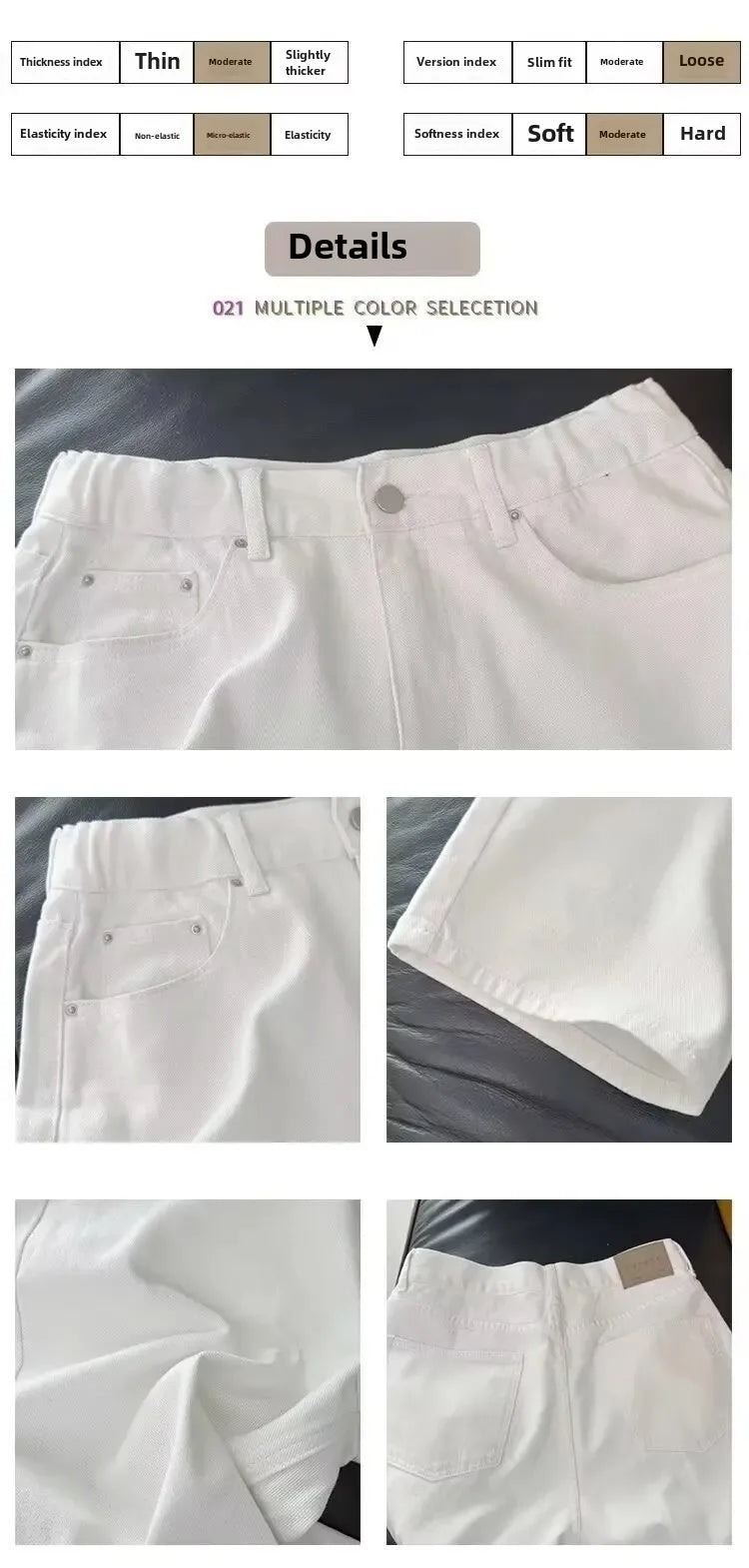 Hong Kong Style White Jeans For Men Casual Loose Fit Trendy Brand Vibe High Street Straight Leg Pants Autumn Season