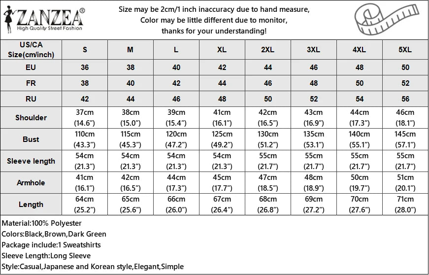 ZANZEA Women Long Sleeve Hoodies 2024 Autumn Fake Two Piece O-Neck Sweatshirt Fashion Loose Stripes Splicing Front Slit Pullover