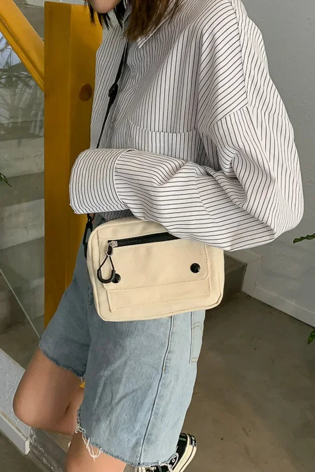Bags for Women 2022 Women Pure Color Casual Tote Outdoor Bag Canvas Handbag Zipper Shoulder Bag Luxury Bag Bolsas Femininas