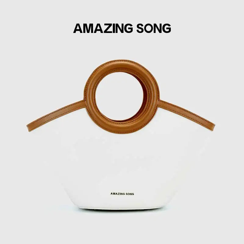 Amazing Song Shell Bag Handbag Niche Leather Ol Cross-Body Bag