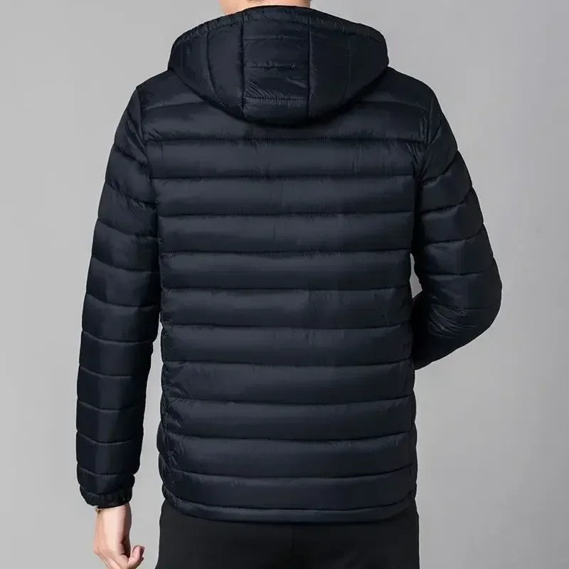Men's Down Jacket Casual Padding Warm Parkas Lightweight Puffer Male Padded Coats Winter New in External Clothes Aesthetic 2024