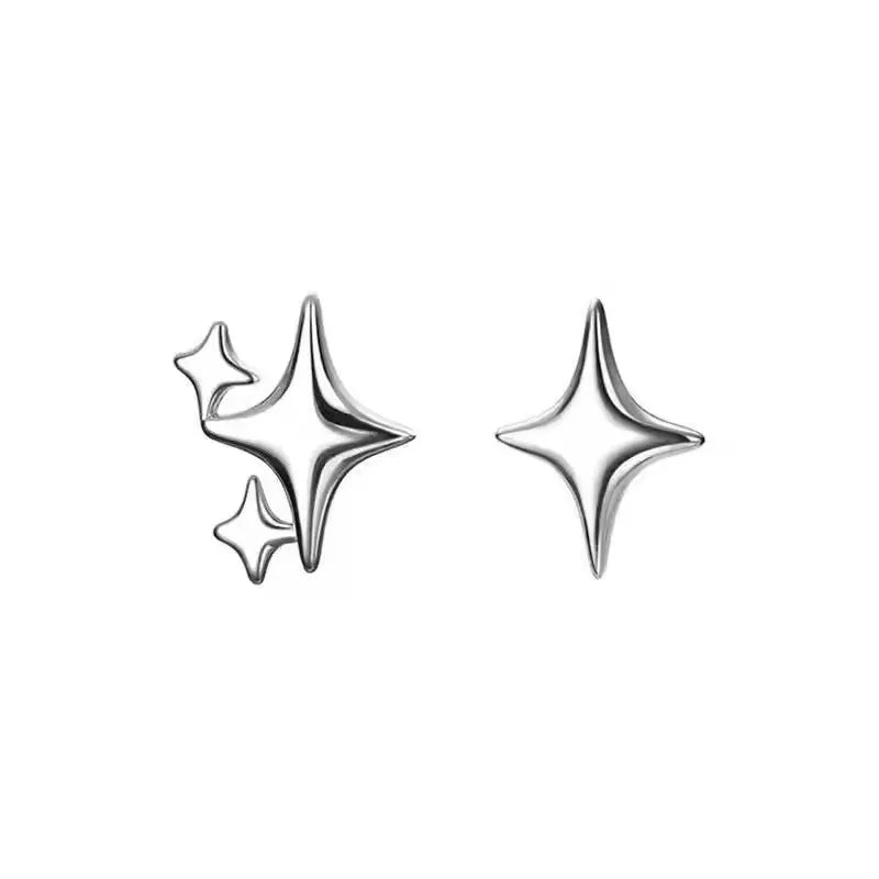 Ventfille 925 Sterling Silver Star Earring for Women Girl Simple Tassels Chain Fashion Office Jewelry Gift Dropshipping
