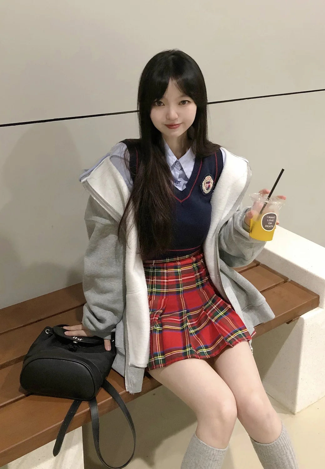 Plaid Pleated Mini Skirts for Women Casual Simple Korean Fashion Preppy Style Vintage Chic High Waist Faldas Hotsweet All-match
