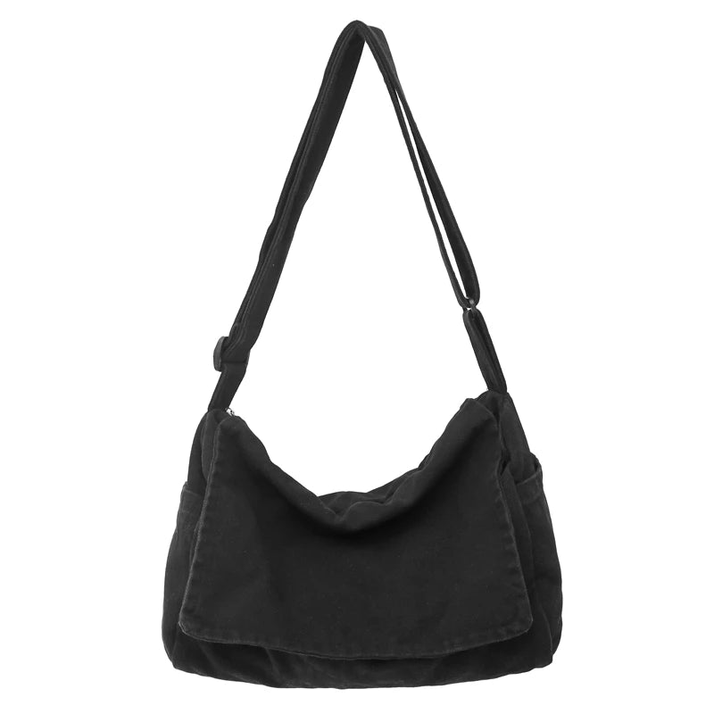 Men'S Minimalist Large Capacity Messenger Bag, Casual Shoulder Bag, Suitable for Vacation, Outdoor Activities, Daily Commuting