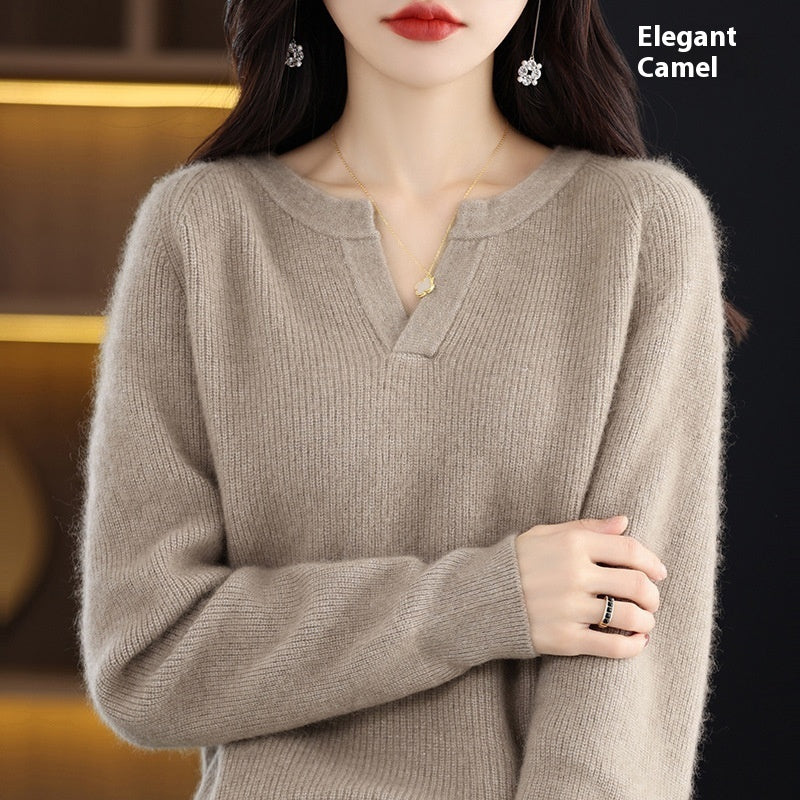 Autumn And Winter Mink Sweater Women's Loose Plus Size Base Fleece Shirt